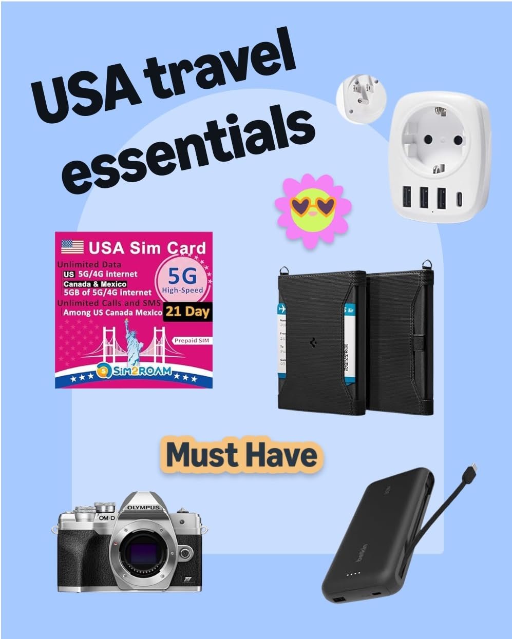 Travel Essentials USA Amerika Reis